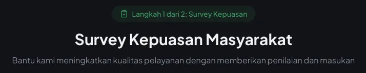 Mengisi Survey Pelayanan screenshot 1
